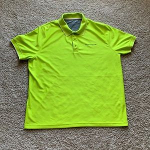 Porsche Driver’s Selection Shirt in neon green. US size XL. I’m EUC.